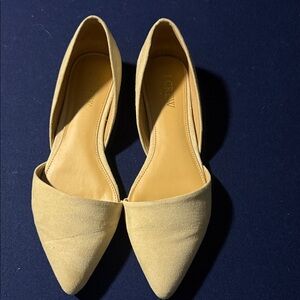 J. Crew Women's Cream Pointed Flats